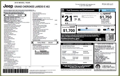 2018 Jeep Grand Cherokee Laredo E 4x2