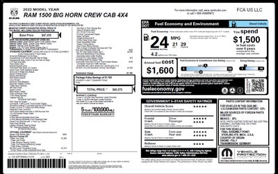 2022 RAM 1500 Big Horn