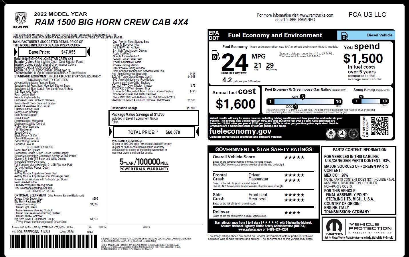 2022 RAM 1500 Big Horn