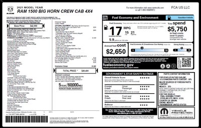 2021 RAM 1500 Big Horn