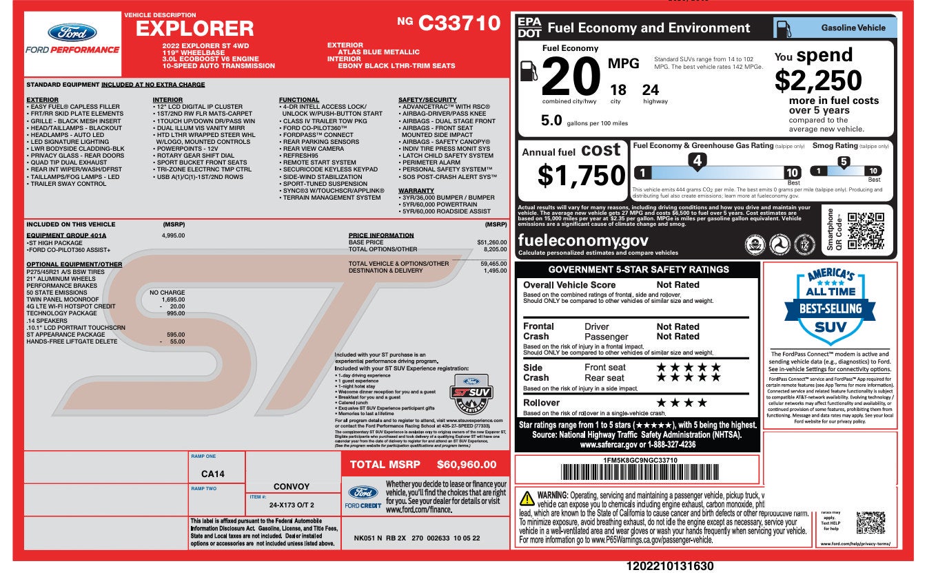 2022 Ford Explorer ST