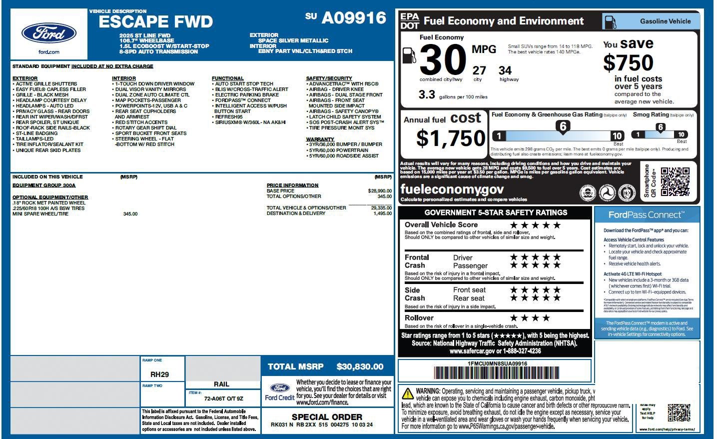 2025 Ford Escape ST-Line