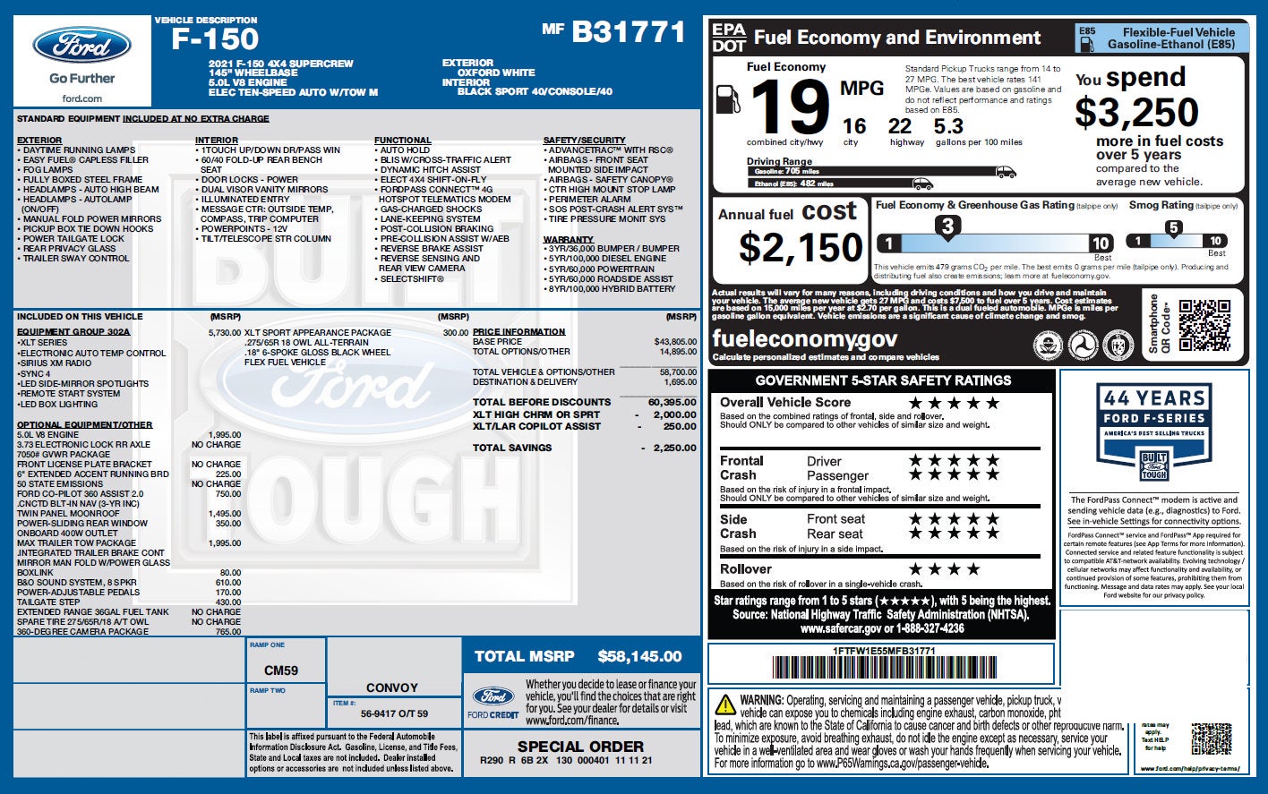 2021 Ford F-150 XLT