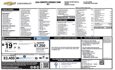 2024 Chevrolet Corvette Stingray 3LT