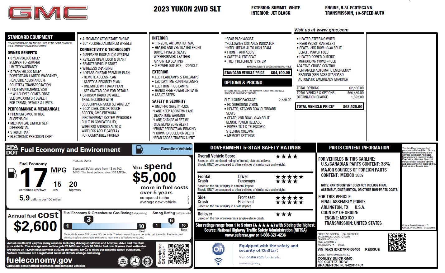 2023 GMC Yukon SLT