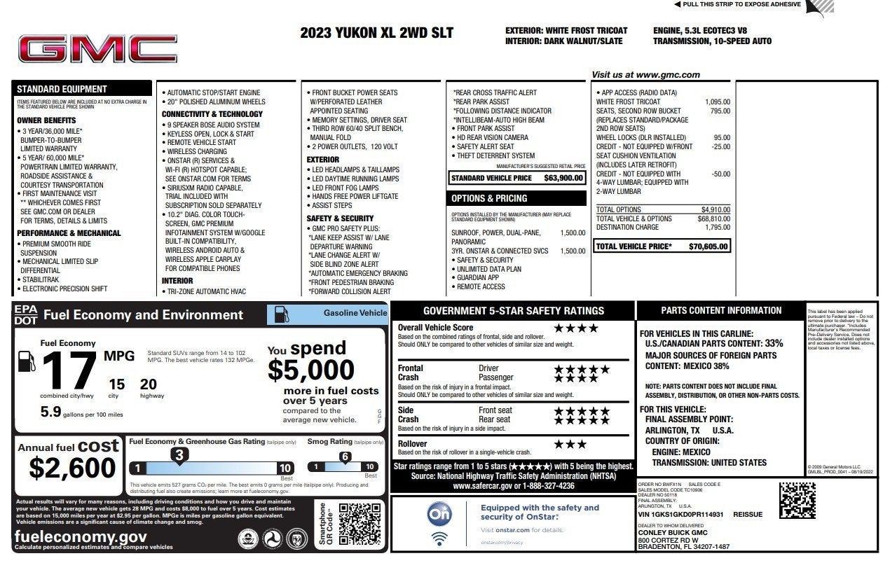 2023 GMC Yukon XL SLT