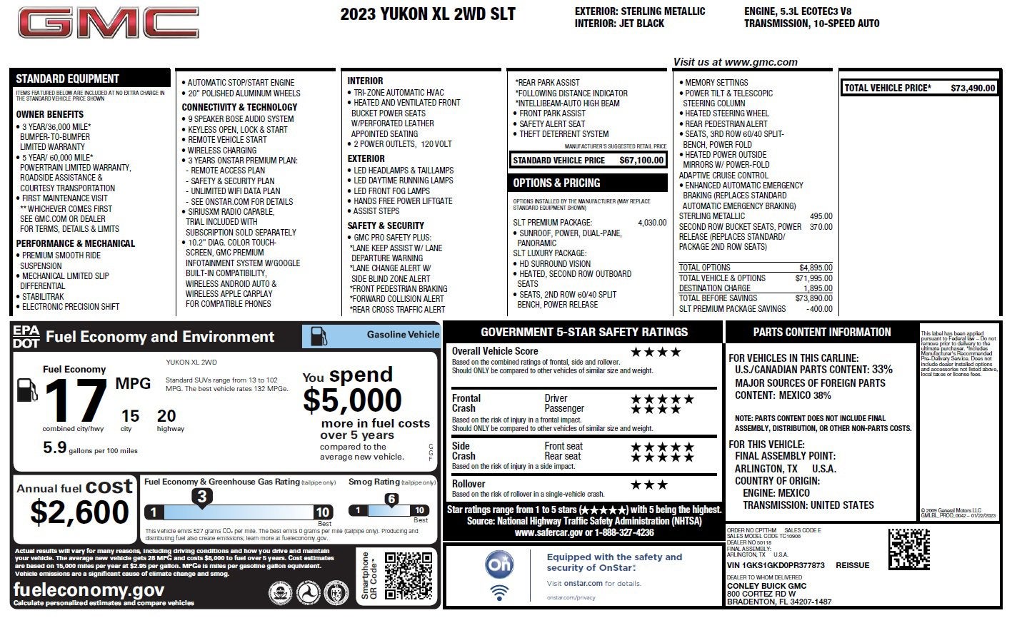 2023 GMC Yukon XL SLT