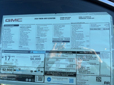 2026 GMC Yukon Elevation