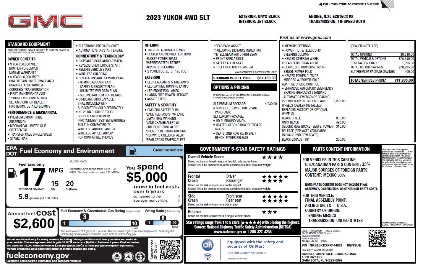 2023 GMC Yukon SLT