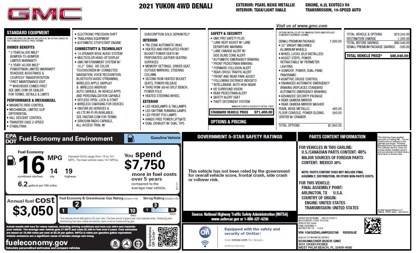 2021 GMC Yukon Denali
