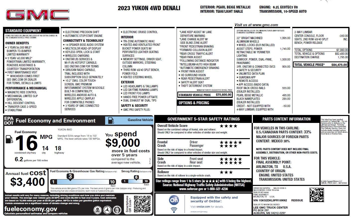 2023 GMC Yukon Denali