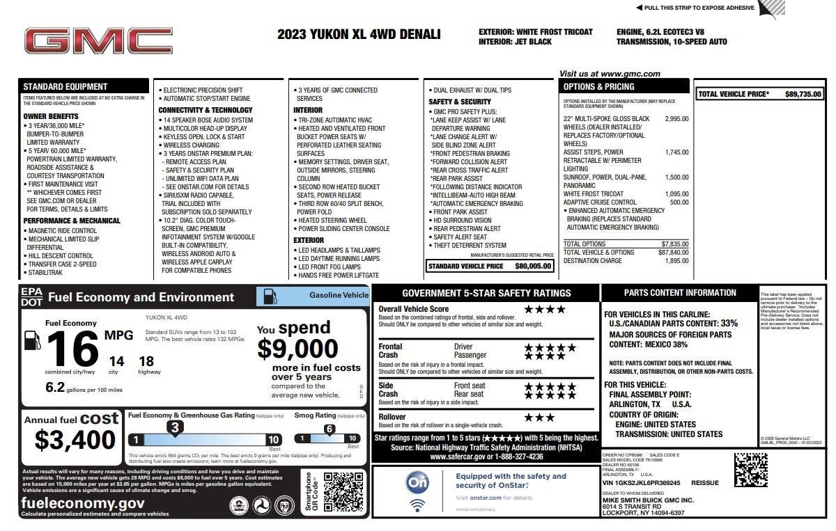 2023 GMC Yukon XL Denali