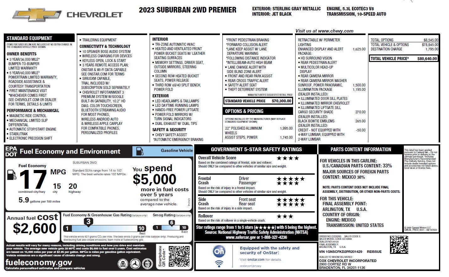 2023 Chevrolet Suburban Premier