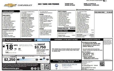 2021 Chevrolet Tahoe Premier