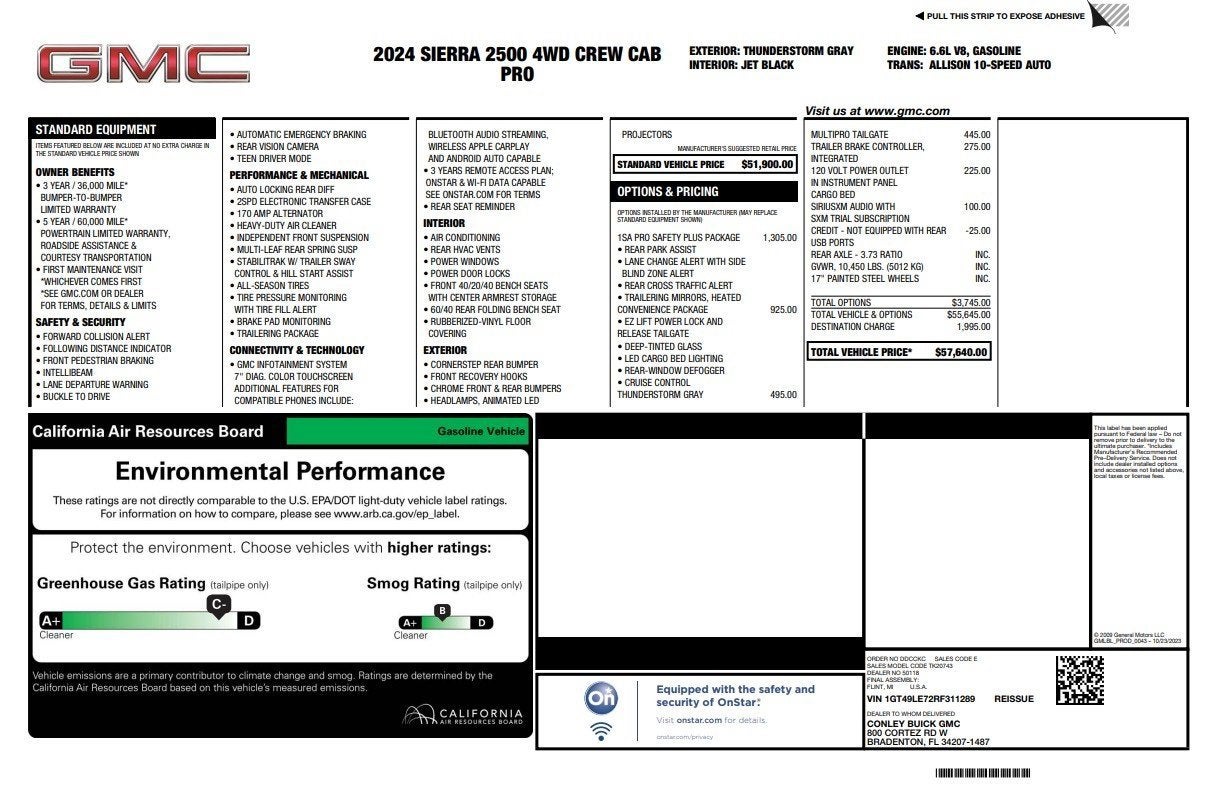 2024 GMC Sierra 2500 HD Pro