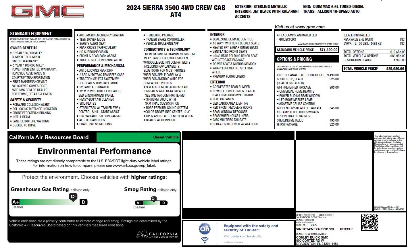 2024 GMC Sierra 3500 HD AT4
