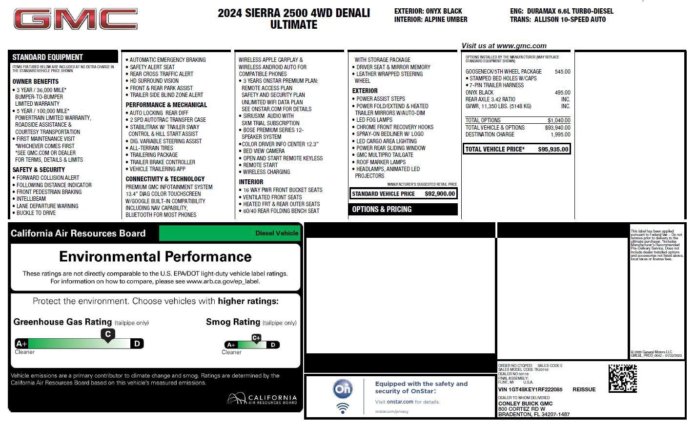 2024 GMC Sierra 2500 HD Denali Ultimate