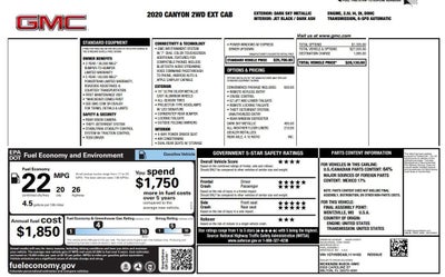 2020 GMC Canyon Canyon