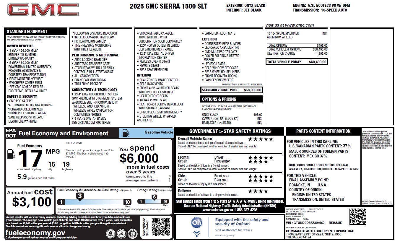 2025 GMC Sierra 1500 SLT