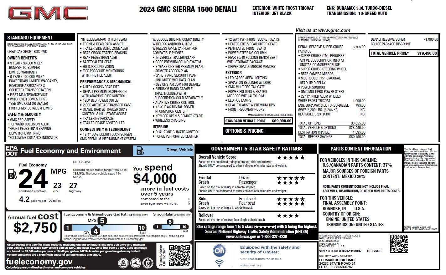 2024 GMC Sierra 1500 Denali