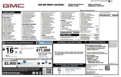 2026 GMC Sierra 1500 Denali