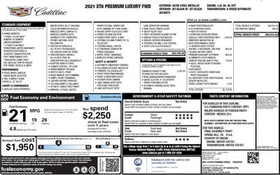 2021 Cadillac XT6 Premium Luxury