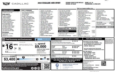 2023 Cadillac Escalade Sport