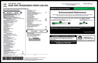 2024 RAM 3500 Tradesman Crew Cab 4x4 6'4" Box
