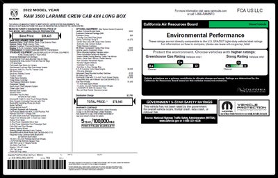 2022 RAM 3500 Laramie Crew Cab 4x4 8' Box