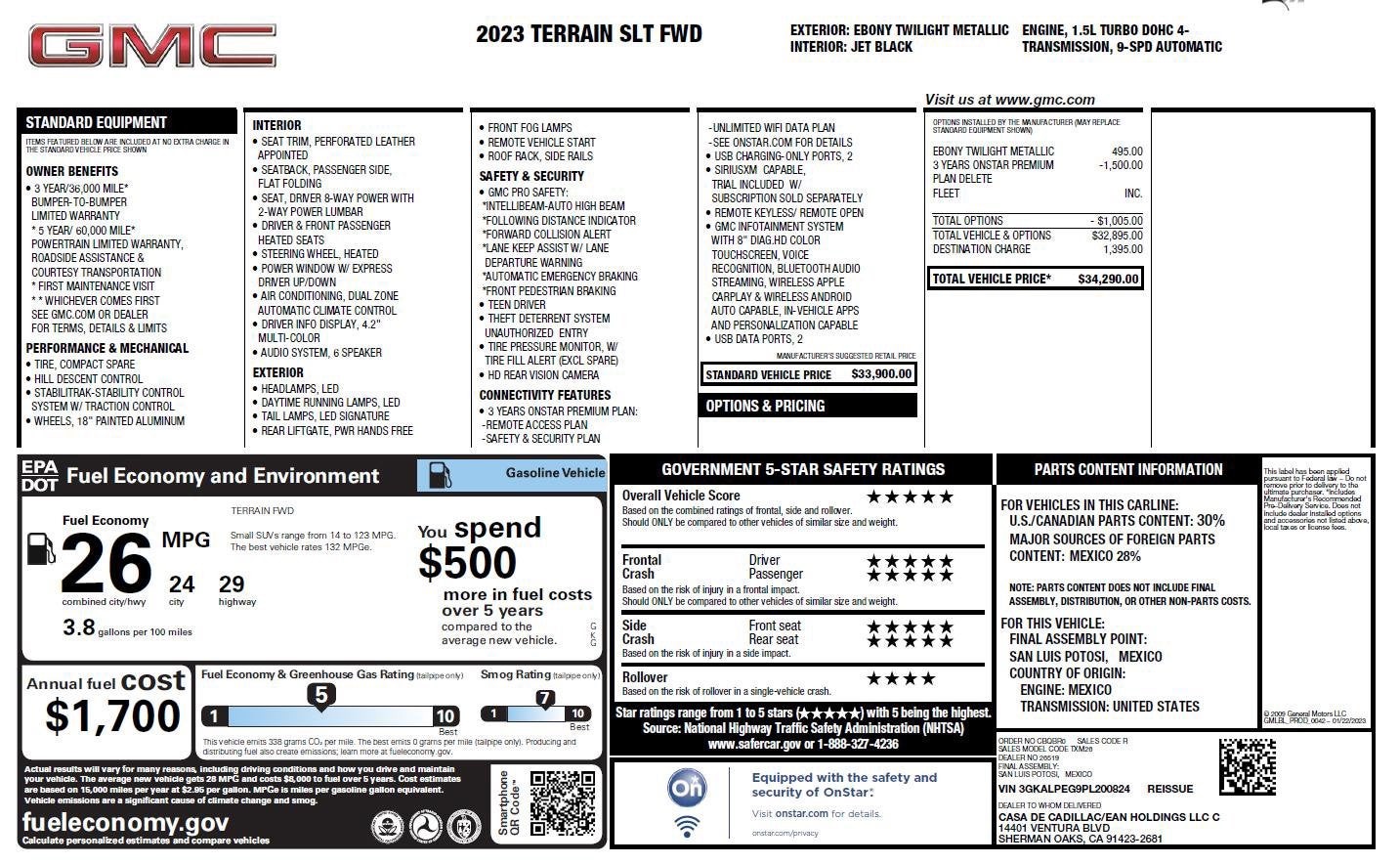 2023 GMC Terrain SLT