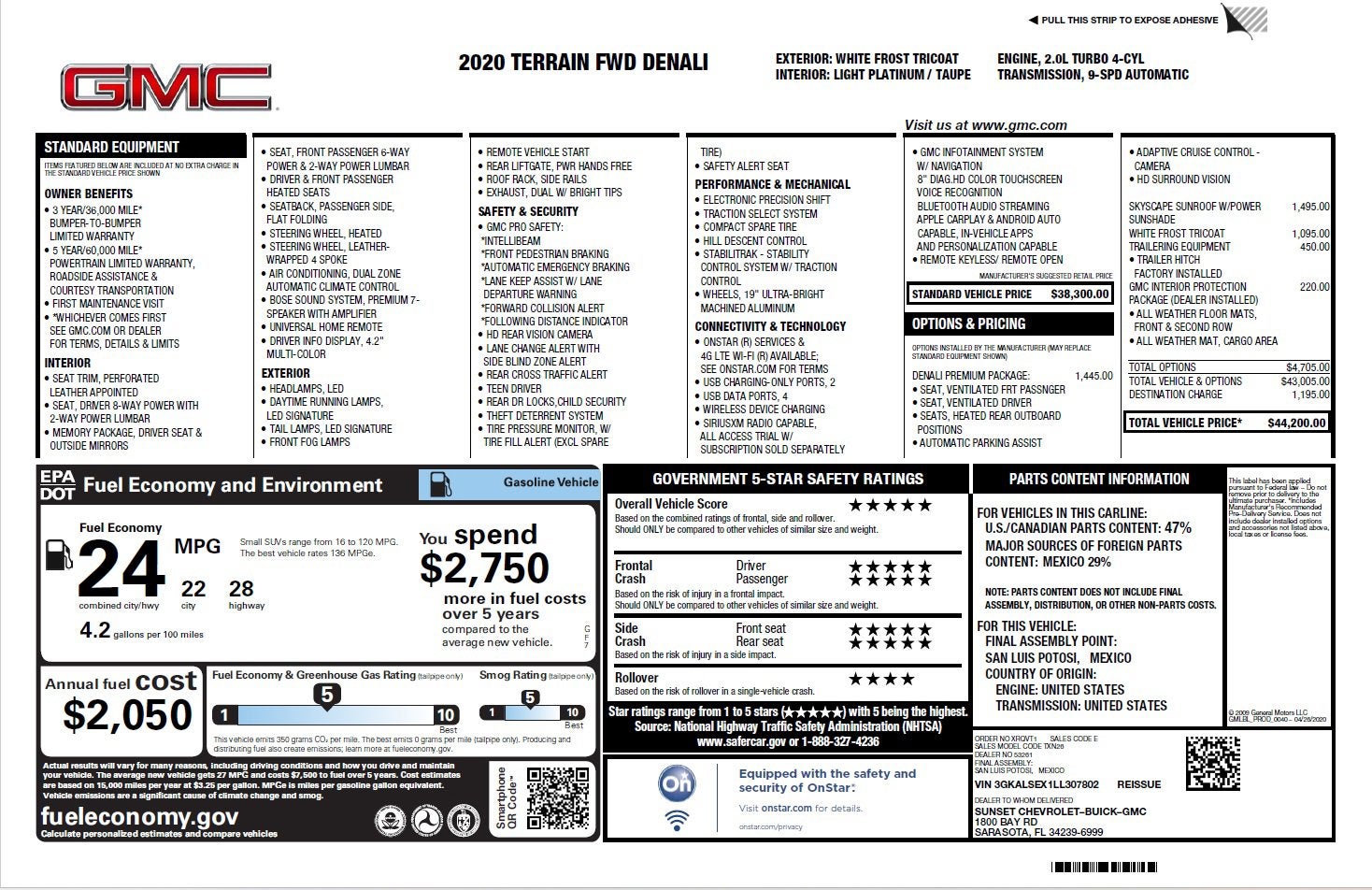 2020 GMC Terrain Denali