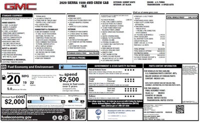 2020 GMC Sierra 1500 SLE