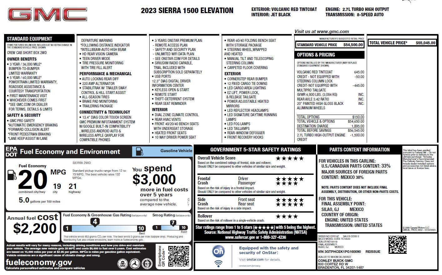 2023 GMC Sierra 1500 Elevation