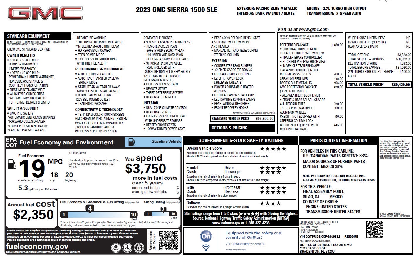 2023 GMC Sierra 1500 SLE