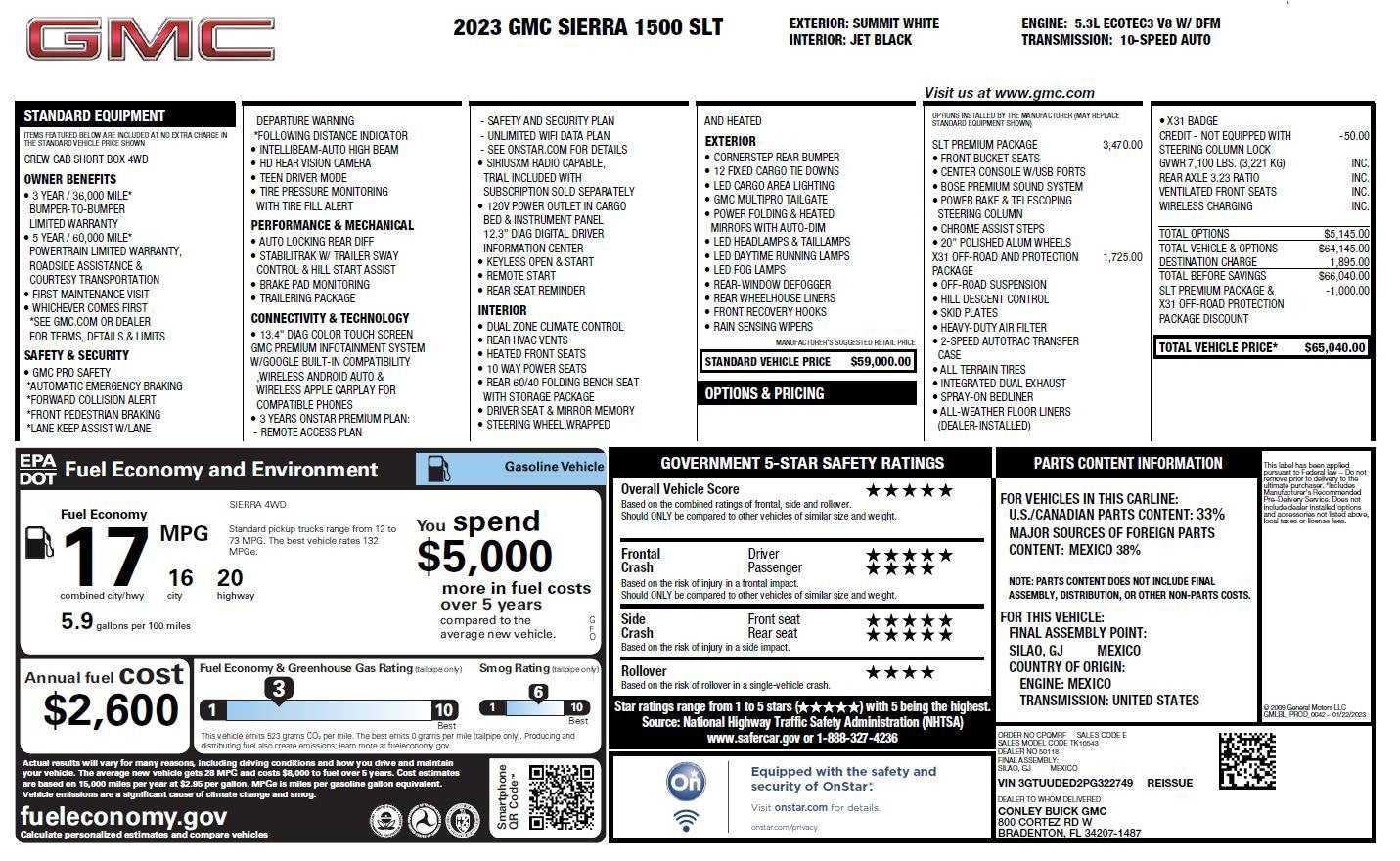 2023 GMC Sierra 1500 SLT