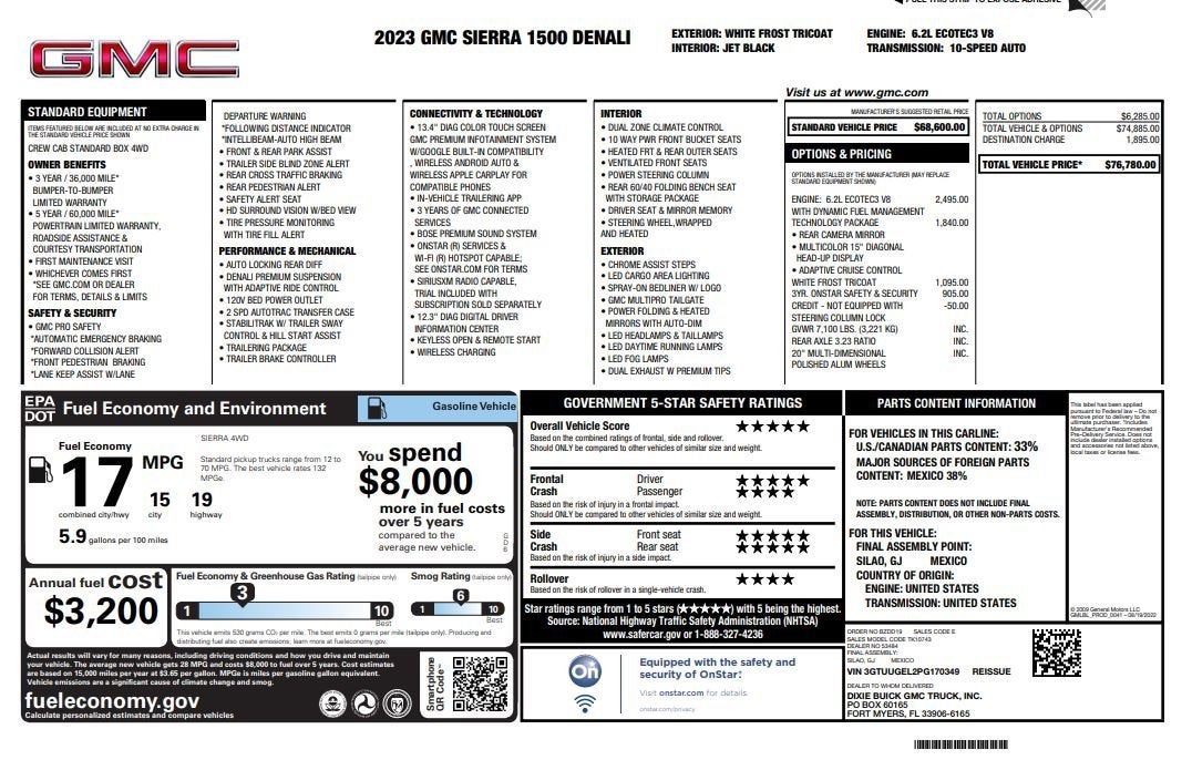 2023 GMC Sierra 1500 Denali