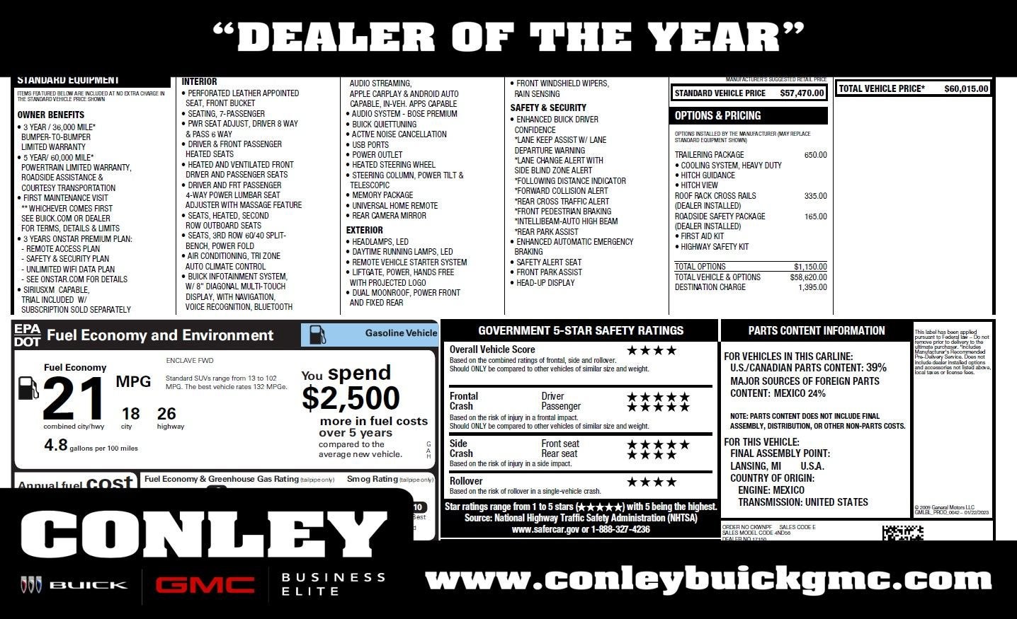 2023 Buick Enclave Avenir