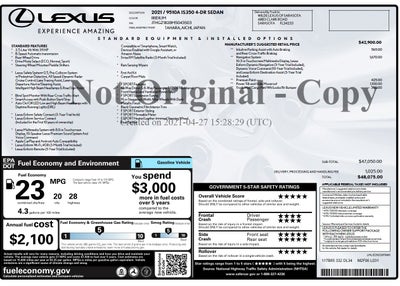 2021 Lexus IS 350 F SPORT
