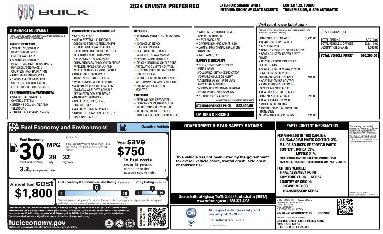 2024 Buick Envista Preferred