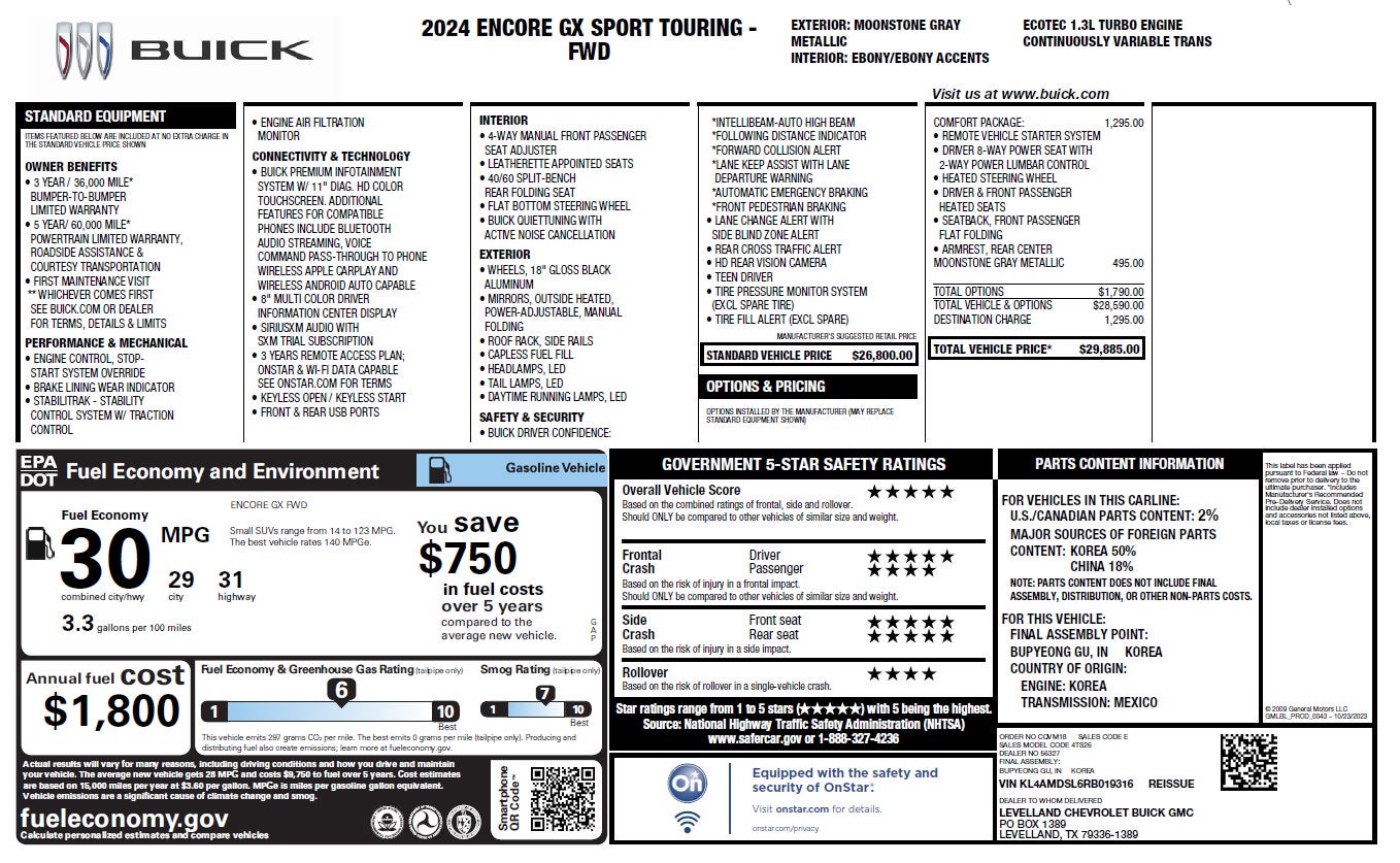 2024 Buick Encore GX Sport Touring