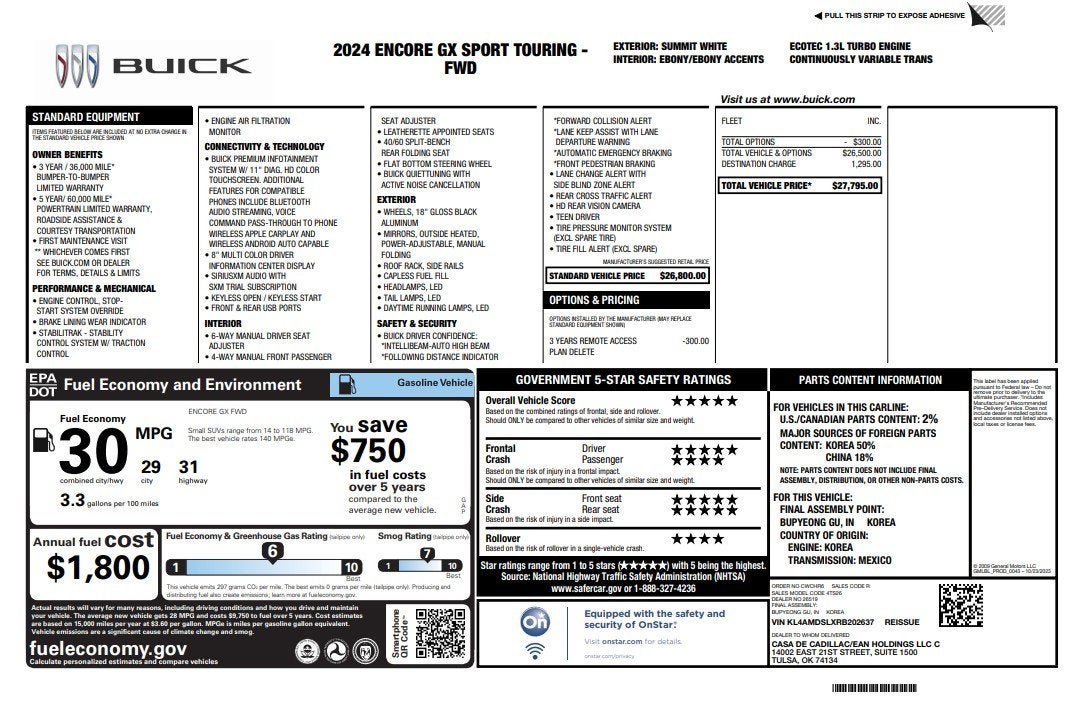 2024 Buick Encore GX Sport Touring