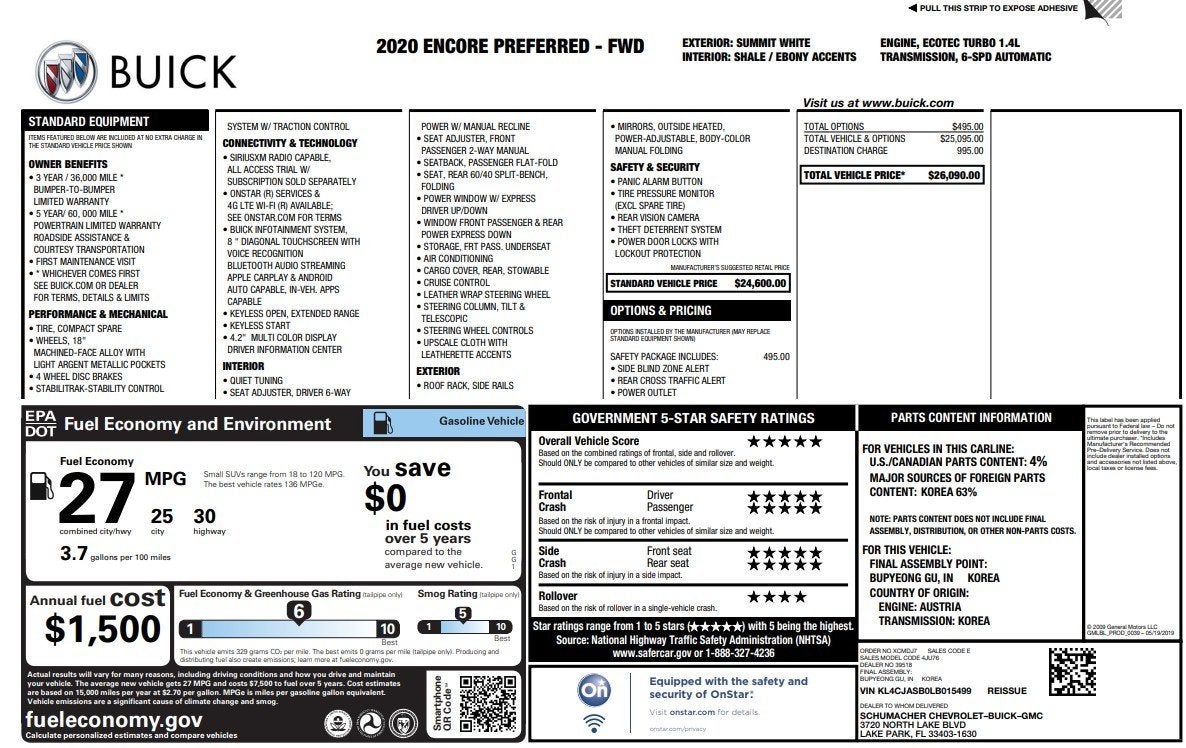 2020 Buick Encore Preferred