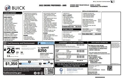 2022 Buick Encore Preferred
