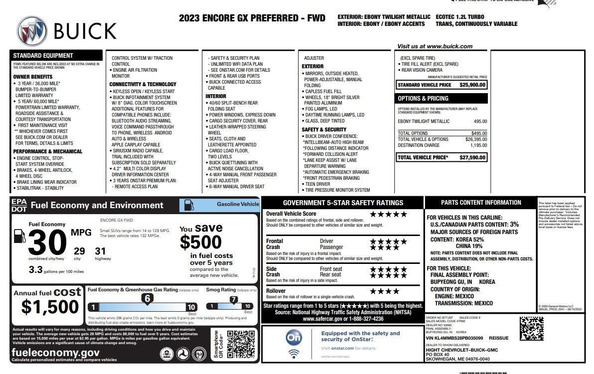 2023 Buick Encore GX Preferred