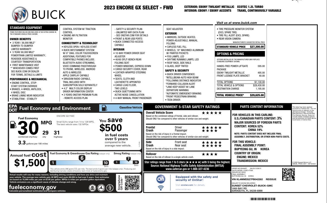 2023 Buick Encore GX Select