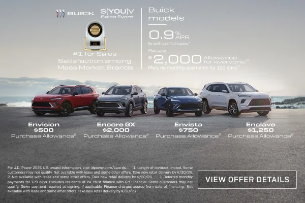 0.9% APR
FOR WELL-QUALIFIED BUYERS.1

Plus, up to $2,000 ALLOWANCE for everyone.2

Plus, no month...