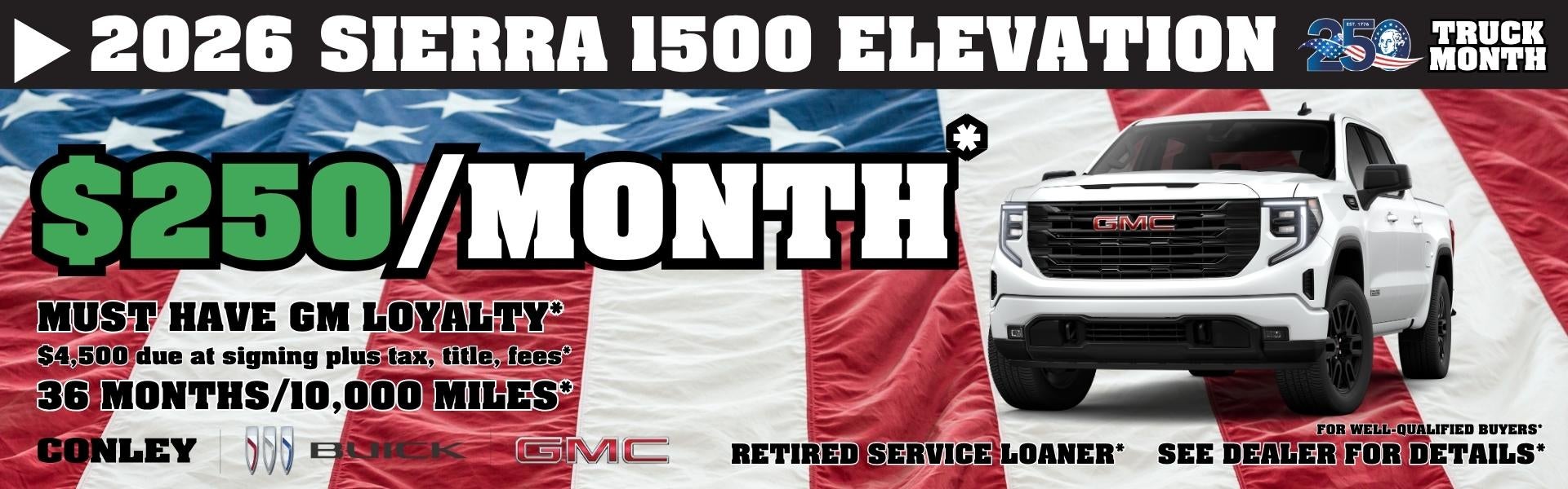 GMC Sierra 1500 Elevation Lease Special