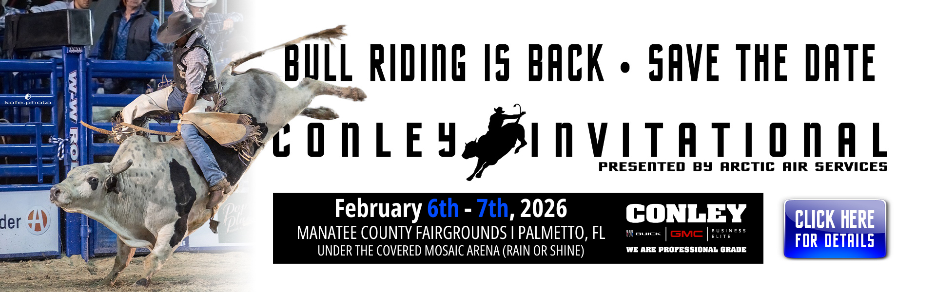 Conley Invitational Bull Riding – Click Here for Tickets